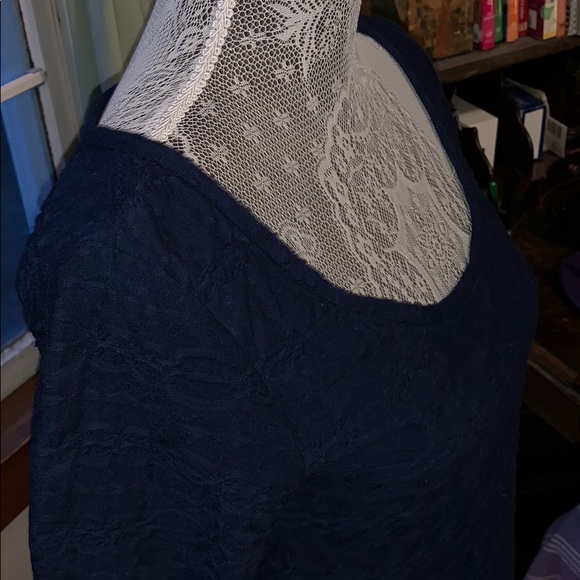 Max Studio Navy Blue “Sweater” Dress - Picture 3 of 7